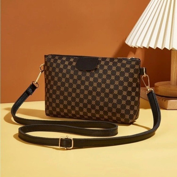 ⚠️Clearance Brown And Black Square Crossbody Bag - Picture 3 of 6